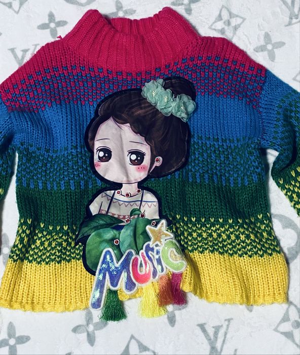 Sweter Kolorowy aplikacja Uni 40/42/44/46