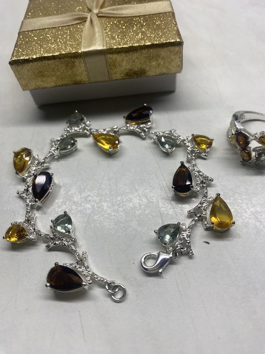 Браслет і каблучка каміння Swarovski