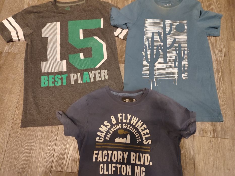 3x Koszulka Chłopięca T-shirt Krótki Rękaw