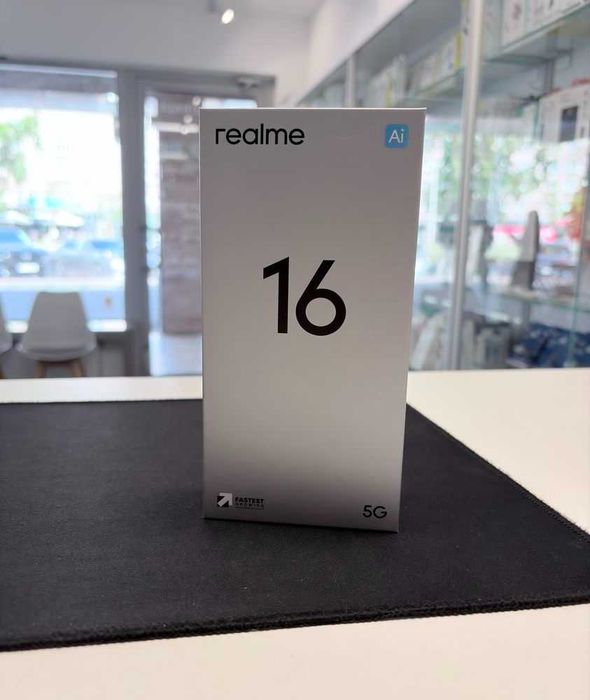 Realme 16 5G 256GB Czarny Air Black - NOWY - Nieotwierany - Sklep iTop Pasaż Muranów Lokal 32 W-wa