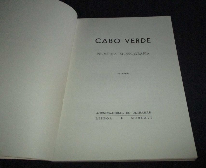 Livro Cabo Verde Pequena Monografia 1966
