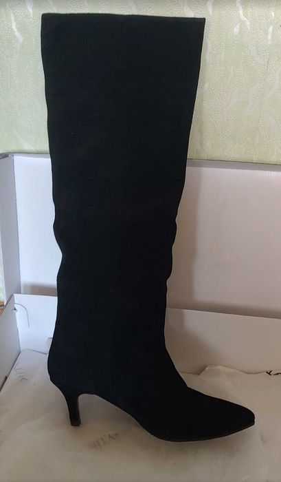 Зимові, замшеві сапоги