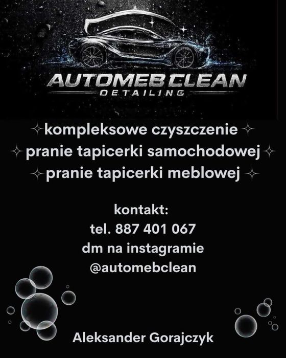 Kompleksowe czyszczenie wnętrz samochodów oraz tapicerki medblowej