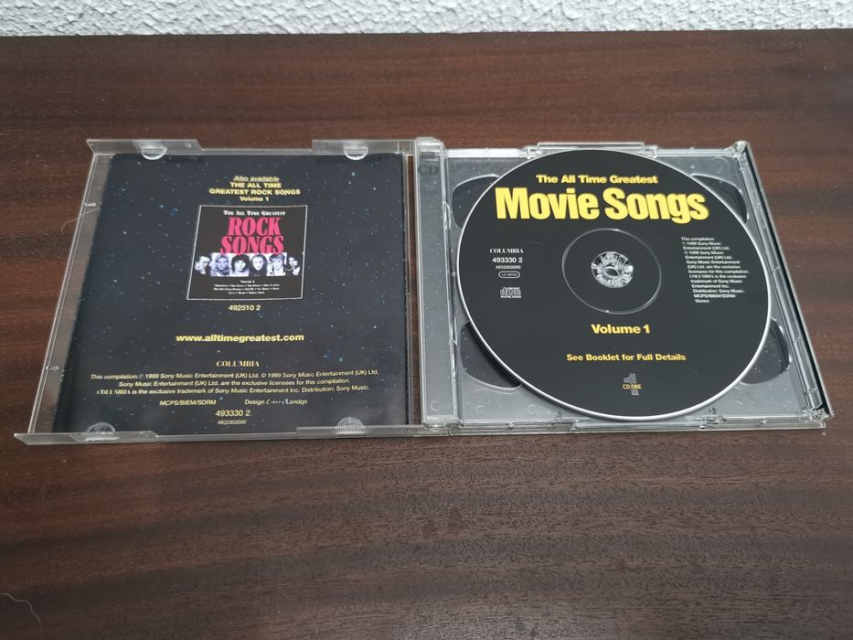 CD Duplo - The All Time Greatest Movie Songs Volume 1