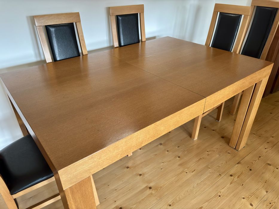 Stół 150-395cm dł + krzesła gratis
