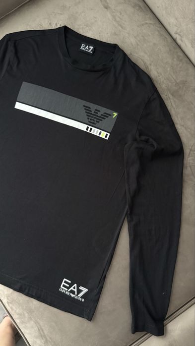 Кофта чорна чоловіча Ea7 Emporio Armani оригінал