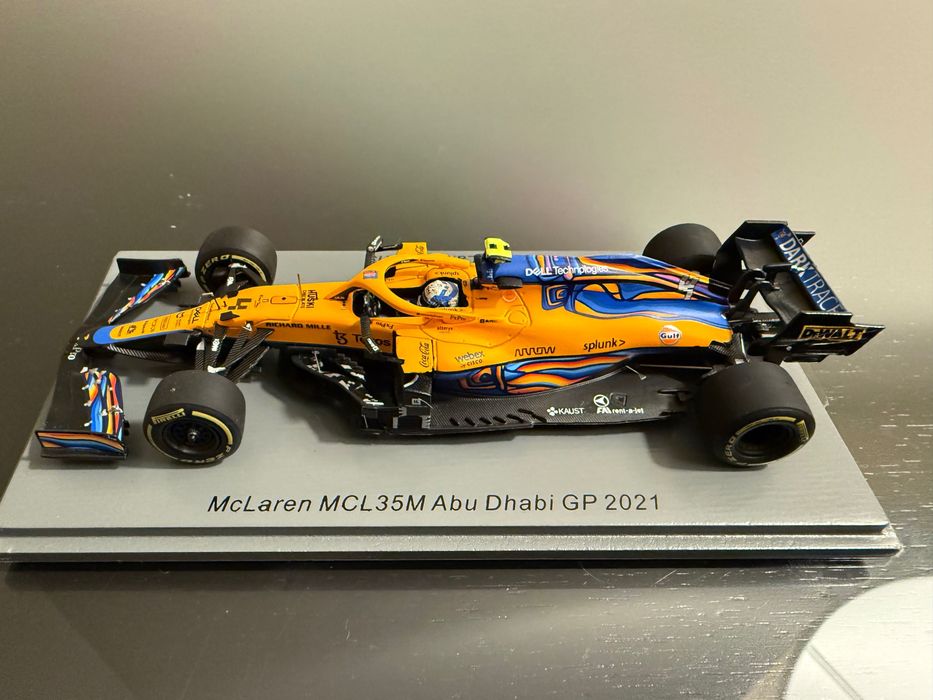 Lando Norris, Miniatura Spark 1:43, Mclaren Abu Dhabi 2021