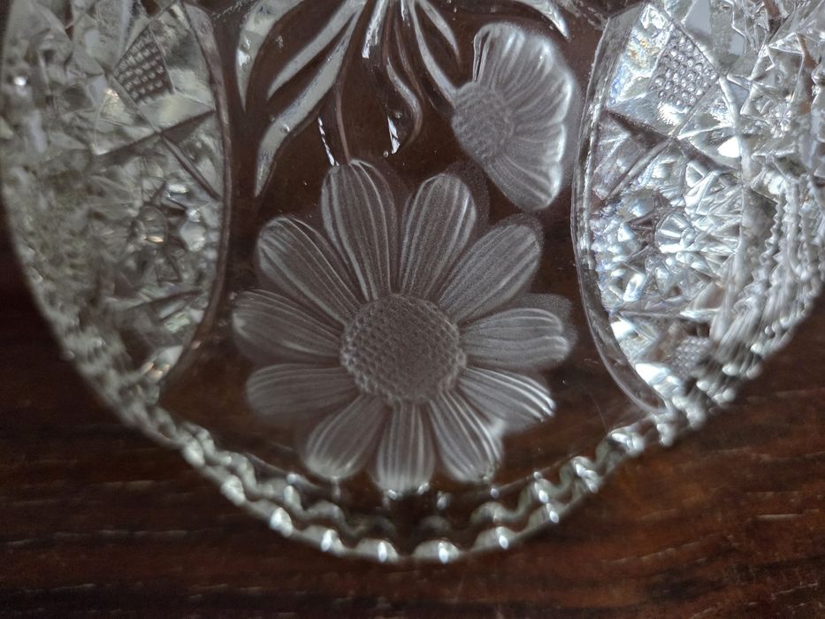 Fruteira vidro antigo