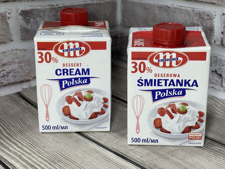 Вершки Mlekovita 30 та 36 % 500 мл