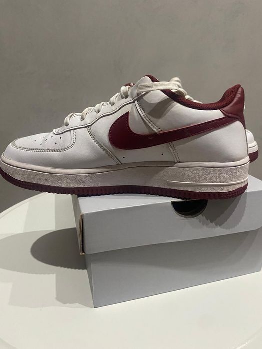 Buty Nike bialo bordowe