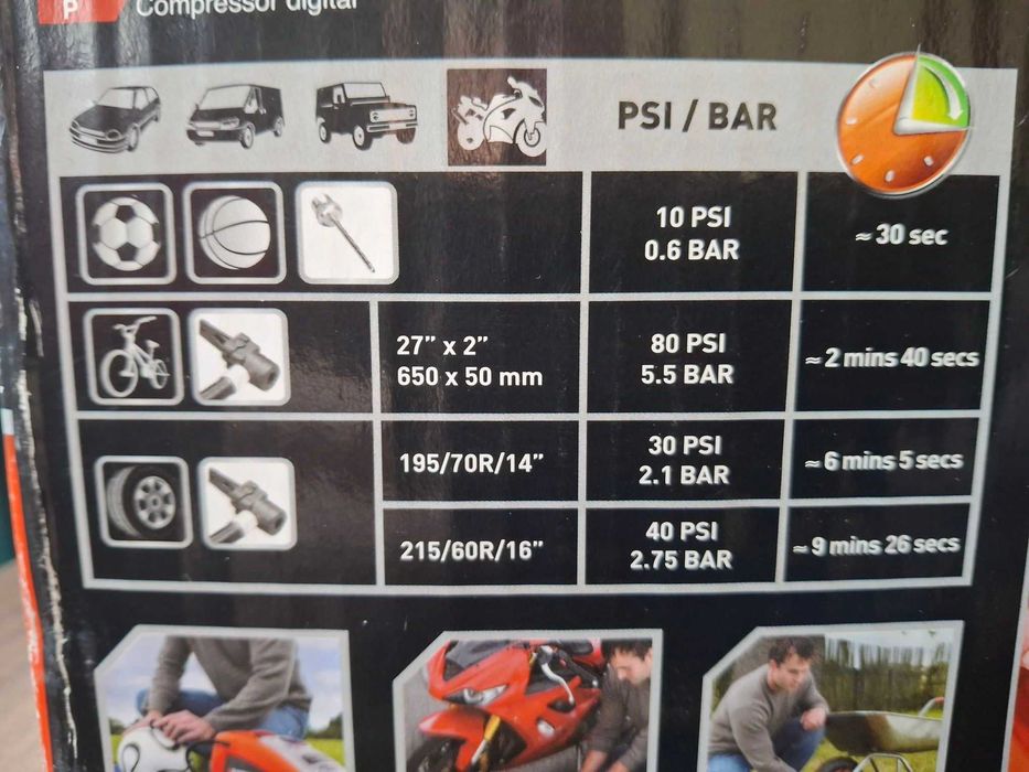 Kompresor powietrza sprężarka bezolejowa 11 Bar, 230V/12V