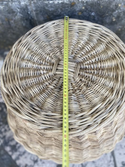 Cesto grande em vime,com pegas laterais,handmade