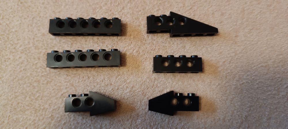 LEGO czarne Technics elementy