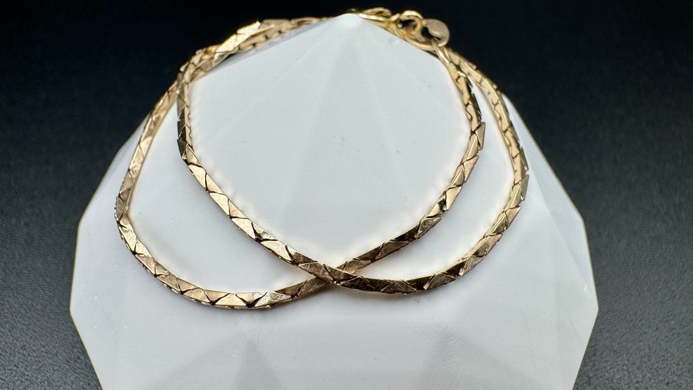 Złota bransoletka, próba: 14ct 583, waga: 2,14g, długość: 21,5cm