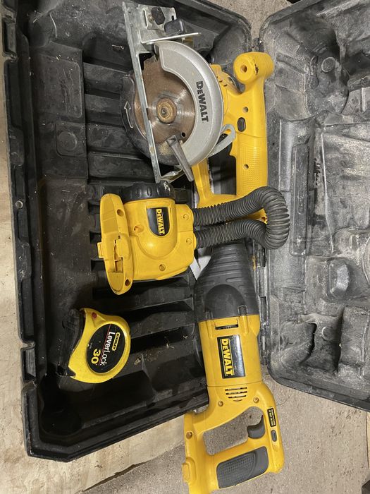 DEWALT Zestaw Skrzynia DeWalt 3 Narzedzia DW938 DW919 DW936