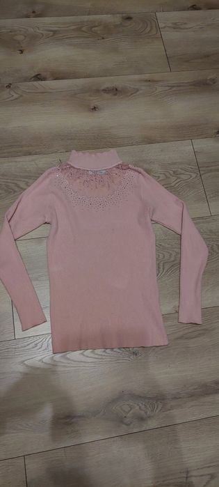 Golf golfik s/m pudrowy róż