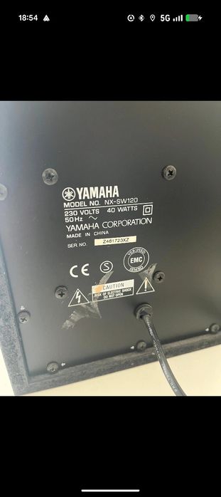 Sistema de vídeo e som (Yamaha) com leitor de DVD