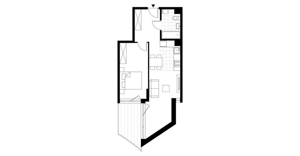 2-pokojowe mieszkanie 47m2 + balkon Bezpośrednio
