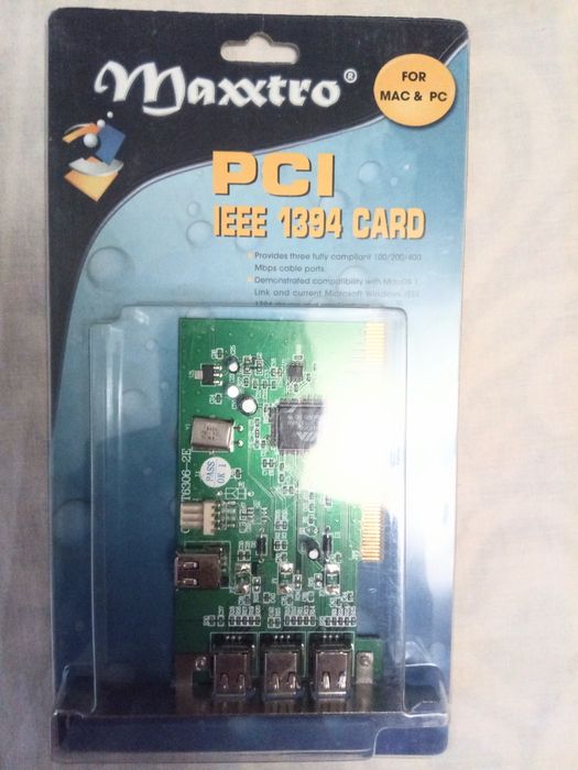 Плата Fire Ware IEEE 1394 mini DV 4 и 6 pin вход/выход