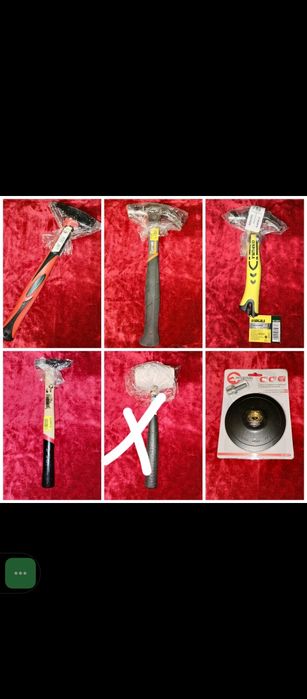 Инструменты новые, разные.