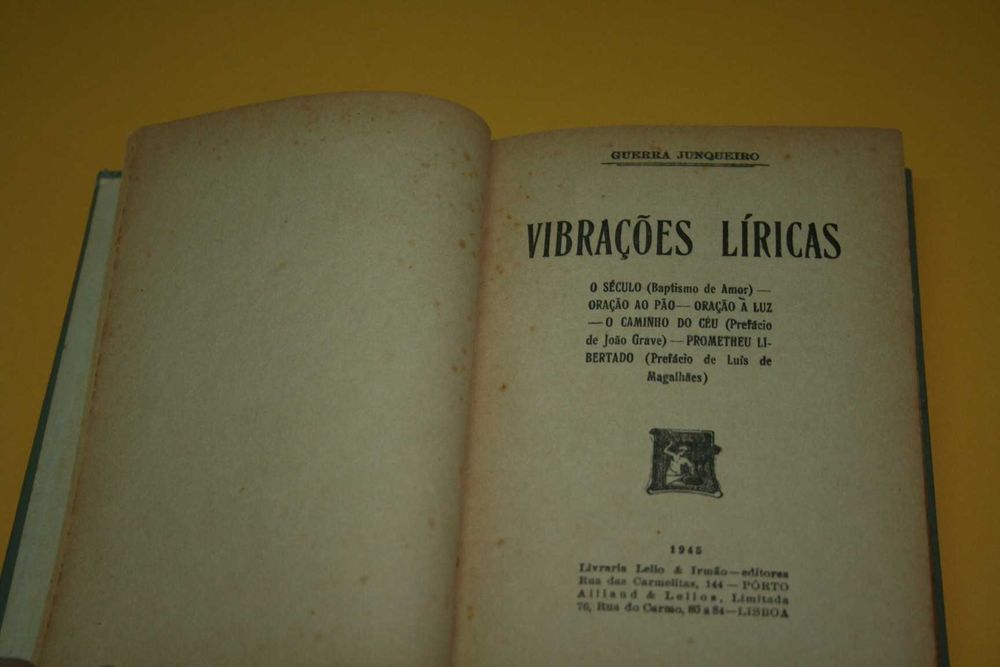 [] Vibrações líricas, Guerra Junqueiro