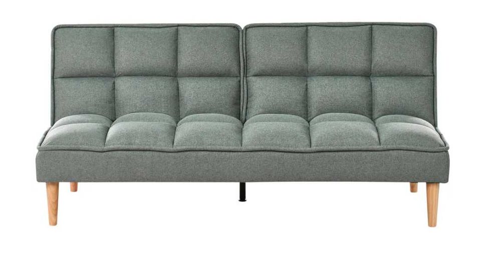 Sofá-cama Beliani 3 lugares SILJAN Tecido Verde claro