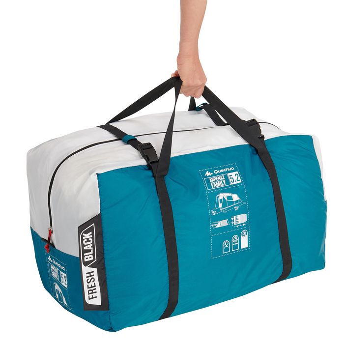 Tenda de campismo com varetas ARPENAZ 5.2 F&B - 5 pessoas - 2 quartos