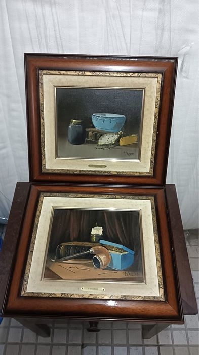 Quadros pintados a oleo