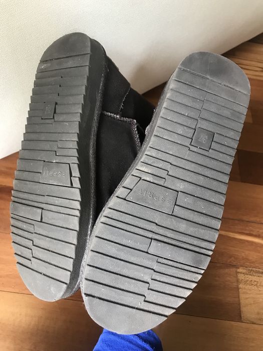 Esprit 37 czekoladowe brązowe zamszowe buty walonki emu śniegowce ugg