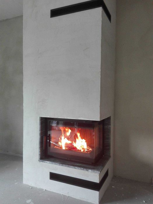 Kominek narożny z montażem Promocja 9490