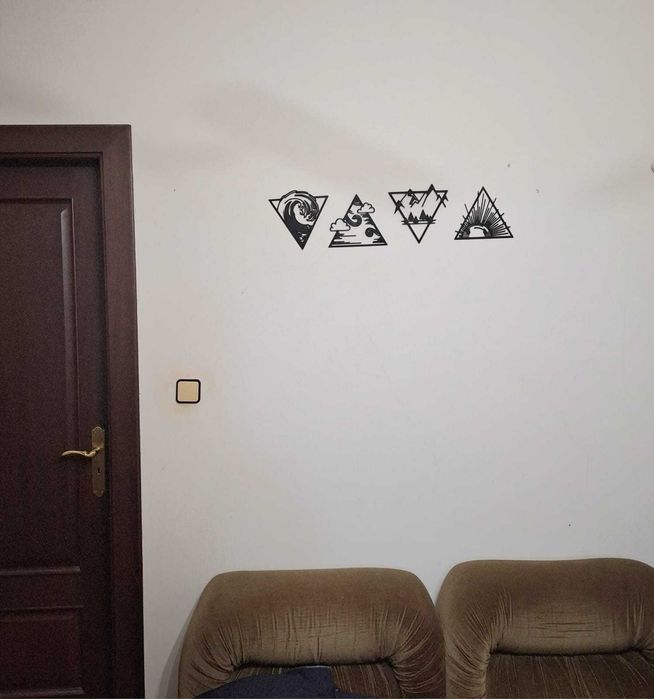 Quadros 3D os 4 elementos da Natureza