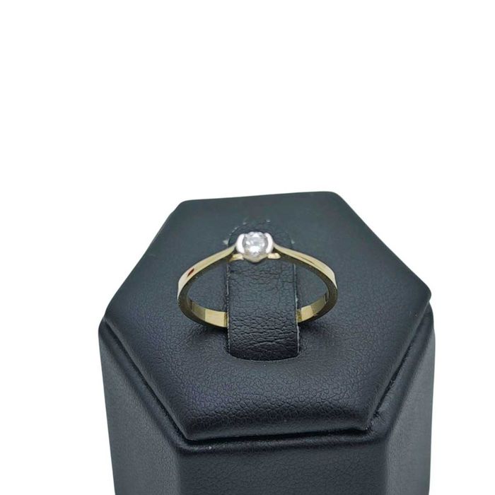 Piękny Złoty Pierścionek 1,27G P585 14K R.12