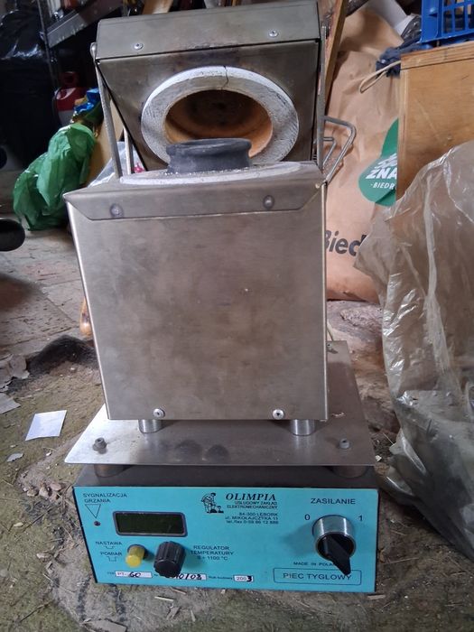 Piec tyglowy OLIMPIA PT-60 1100°C | sprawny | do topienia metali