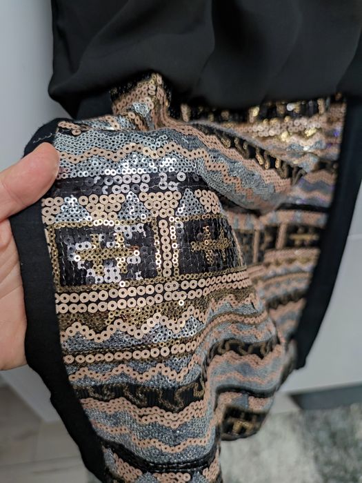Cekinowa mała czarna 38 sylwester dyskoteka impreza