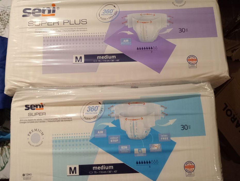 Pieluchomajtki  "M" Semi - 2 opak. + pół paczki gratis