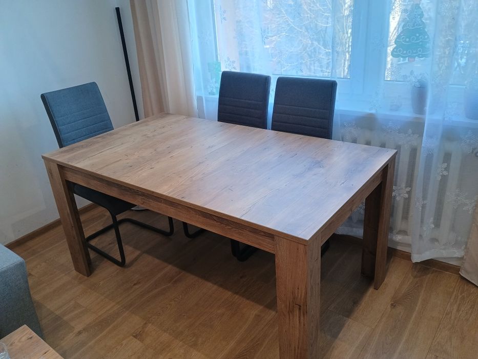 STÓŁ rozkładany 160 cm + stolik kawowy Rapallo