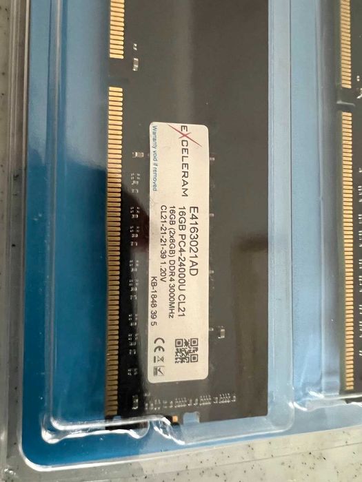 Модуль пам'яті DDR4 32GB (2X16GB) 3000 MHZ EXCELERAM