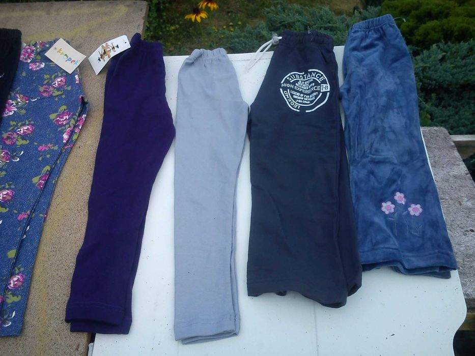 Ubrania, Spodnie dresowe, legginsy, getry bawełna 116