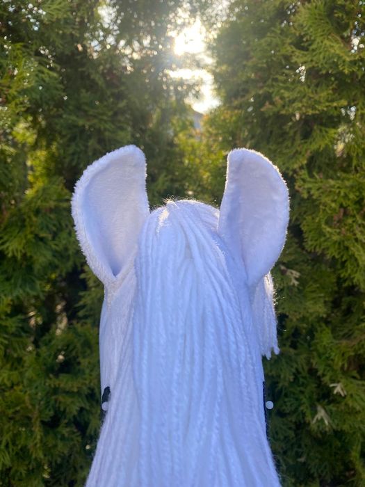 Aktualne ujeżdżeniowy biały hobby horse A3