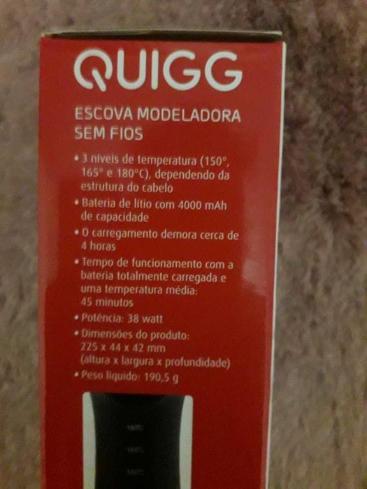 Escova modeladora sem fios