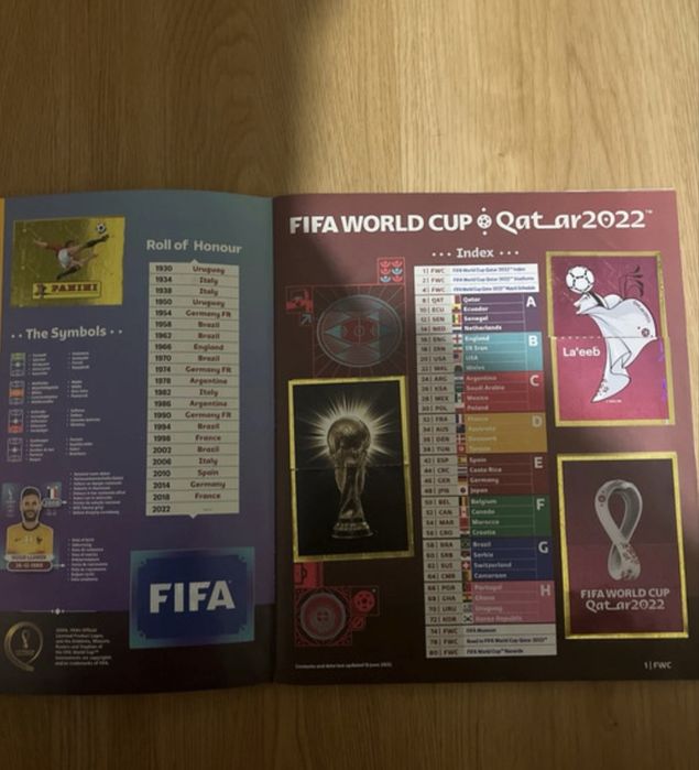 Album mundial 2022 completo mas com alterações postas