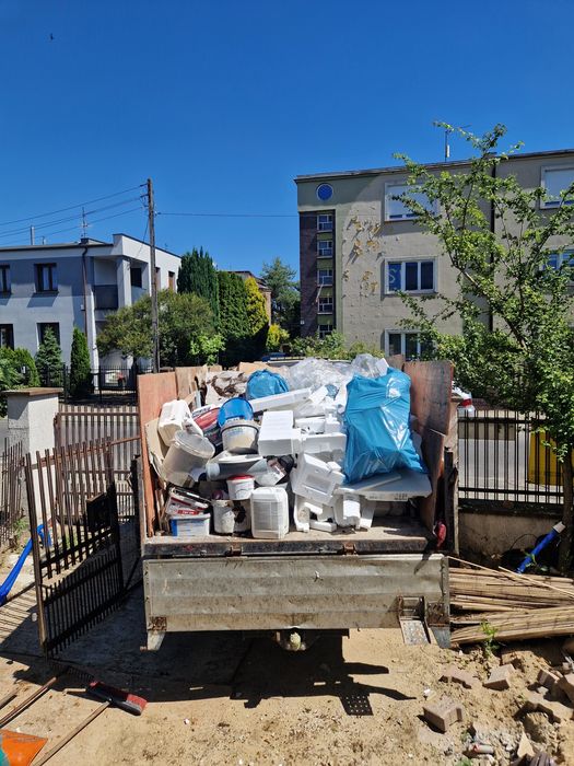 Wywóz śmieci gruzu gabaryty likwidacja mieszkań piwnic biur sprzątanie