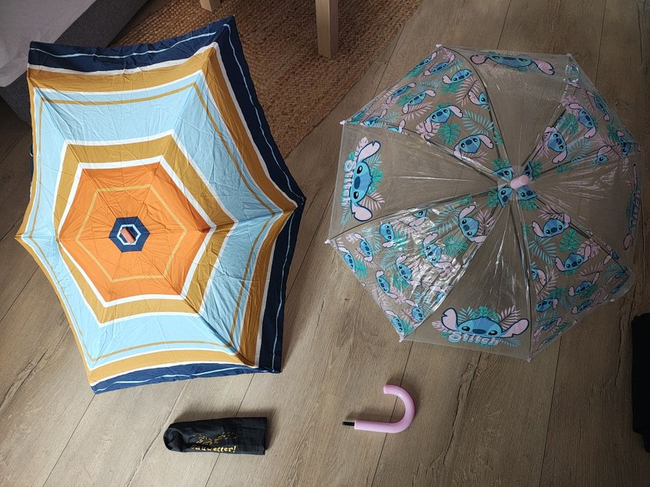 Parasol Storch i Tchibo uszkodzone dla złotej rączki.