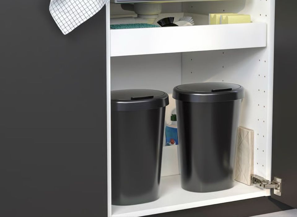 Kosz na smieci ikea HÖLASS czarny
