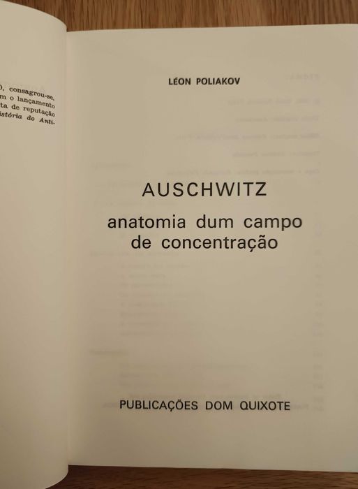 Léon Poliakov - Auschwitz, anatomia dum campo de concentração