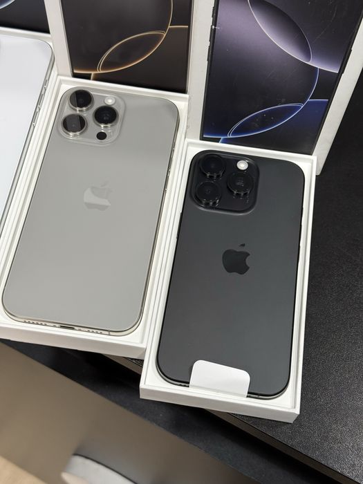 New Open iPhone 16 pro max 256gb natural, white, desert, black