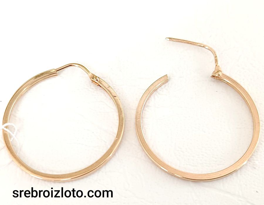 Kolczyki złote kółka