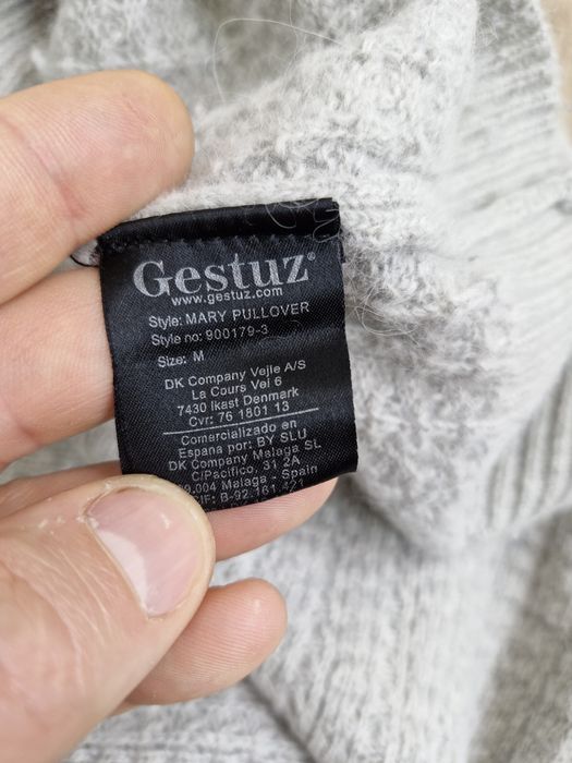 Sweter wełniany Gestuz Mary Pullover M 40% angora