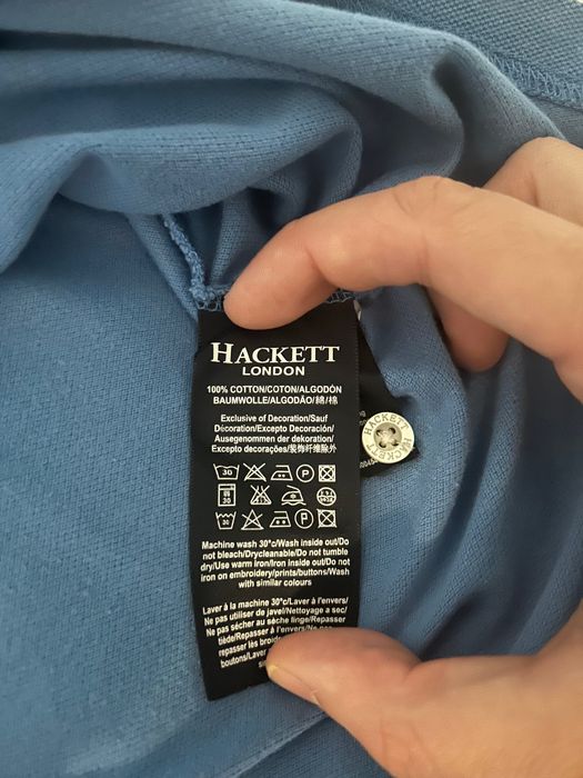 Polo Hackett London Original Azul (Tamanho L) – Estilo Clássico