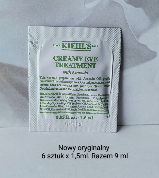 Kiehl's Creamy Eye Treatment with Avocado - Odżywczy krem pod oczy z awokado o kremowej konsystencji